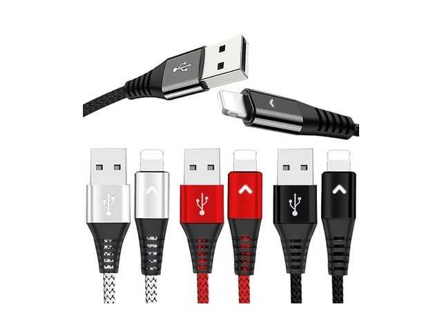 [아이폰 8핀 케이블] 찾던 제품 베리어 LED 아이폰 고속충전 케이블 혼합색 1.2m 3개입